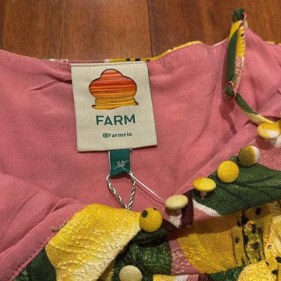 Farm Rio Vibrant Lemon Print Maxi Dress - Picture 5 of 7